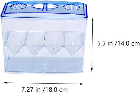 3 Pcs Small Fish Hatching Isolation Box Floating Breeding Box for Betta Fish and Baby Fish Freestanding Incubator with Fine Mesh for Fish Tank Use in Saudi Arabia