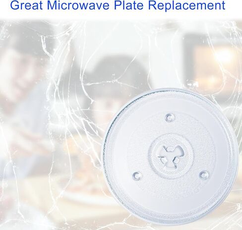 Replacement Microwave Glass Plate - OEM Quality Microwave Turntable Plate, 12" Microwave Plate Replacement, 12 inch Microwave Glass Turntable for Panasonic, LG, Whirlpool by MangoPark in Saudi Arabia