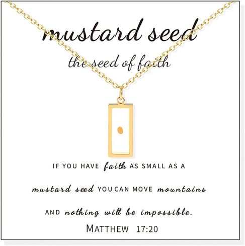 Mustard Seed Necklace Christian Jewelry for Women Mustard Seed Jewelry for Girls Encouragement gift Mountain Seed Necklace Gift for Christian Religious Necklace in Saudi Arabia