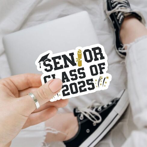 3 Pcs Class of 2025 Stickers, Class of 2025 Decorations, Graduation 2025, 2025 Senior- Stickers for Laptop Water Bottle Phone Car Window Helmet Vinyl Stickers 3 Inches in Saudi Arabia