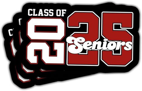 3 Pcs Class of 2025 Stickers, Class of 2025 Decorations, Graduation 2025, 2025 Senior- Stickers for Laptop Water Bottle Phone Car Window Helmet Vinyl Stickers 3 Inches in Saudi Arabia