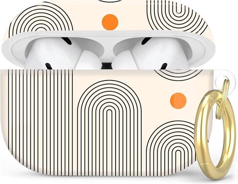 متوافق مع غطاء حافظة AirPod Pro الجيل الثاني/الأول مع سلسلة مفاتيح، حافظة سماعة رأس لاسلكية واقية كاملة مضادة للصدمات لجهاز Airpod Pro 2023/2022/2019 (كرة القدم) in Kuwait