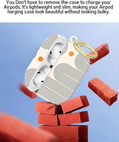 متوافق مع غطاء حافظة AirPod Pro الجيل الثاني/الأول مع سلسلة مفاتيح، حافظة سماعة رأس لاسلكية واقية كاملة مضادة للصدمات لجهاز Airpod Pro 2023/2022/2019 (كرة القدم) in Kuwait