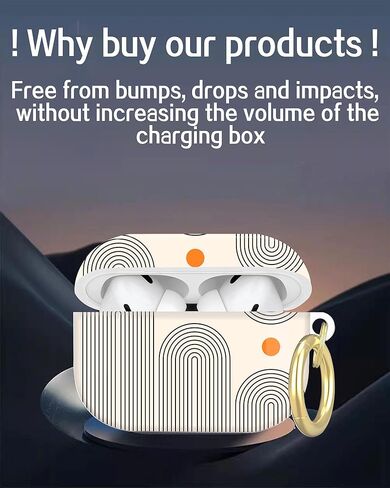 متوافق مع غطاء حافظة AirPod Pro الجيل الثاني/الأول مع سلسلة مفاتيح، حافظة سماعة رأس لاسلكية واقية كاملة مضادة للصدمات لجهاز Airpod Pro 2023/2022/2019 (كرة القدم) in Kuwait
