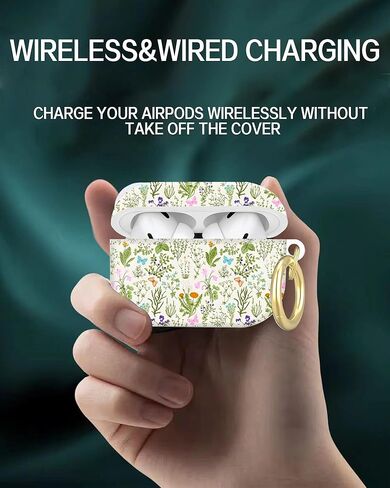 متوافق مع غطاء حافظة AirPod Pro الجيل الثاني/الأول مع سلسلة مفاتيح، حافظة سماعة رأس لاسلكية واقية كاملة مضادة للصدمات لجهاز Airpod Pro 2023/2022/2019 (أحمر أبيض) in Kuwait