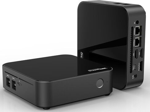 DreamQuest Mini PC Windows 11 Preinstalled, Intel N100 (up to 3.4GHz) Mini Desktop Computer with 16GB DDR4 512GB M.2 SSD, USB C 3.2, USB3.2,BT5.0, WiFi 5, 4K HDMI, DP, Gigabit Port, Smart Fan in Saudi Arabia
