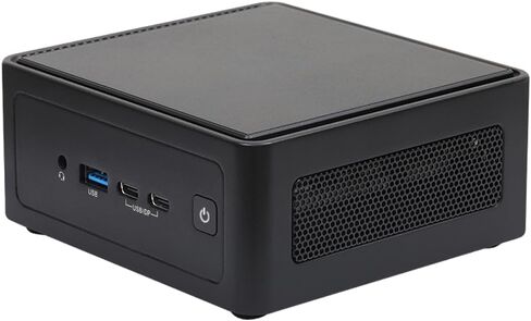 NUC BOX-155H كمبيوتر صغير، معالج Intel Core Ultra 7، Arc Graphics، Intel AI Boost، DDR5 5600 حتى 96 جيجابايت، وحدات تخزين ثلاثية، شاشة رباعية 4K، شبكة LAN مزدوجة 2.5 جيجا، Wi-Fi 6E، 5 USB، Thunderbolt™ 4 مجردة in Kuwait