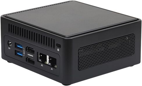 NUC BOX-155H كمبيوتر صغير، معالج Intel Core Ultra 7، Arc Graphics، Intel AI Boost، DDR5 5600 حتى 96 جيجابايت، وحدات تخزين ثلاثية، شاشة رباعية 4K، شبكة LAN مزدوجة 2.5 جيجا، Wi-Fi 6E، 5 USB، Thunderbolt™ 4 مجردة in Kuwait