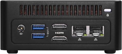 NUC BOX-155H كمبيوتر صغير، معالج Intel Core Ultra 7، Arc Graphics، Intel AI Boost، DDR5 5600 حتى 96 جيجابايت، وحدات تخزين ثلاثية، شاشة رباعية 4K، شبكة LAN مزدوجة 2.5 جيجا، Wi-Fi 6E، 5 USB، Thunderbolt™ 4 مجردة in Kuwait