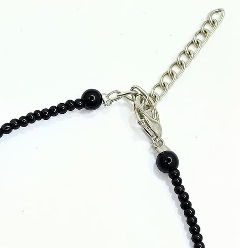 Black Bead Crystal Evil Eye Anklet Bracelet for Women Handmade Simple Waterproof Ankle Foot Bracelets for Women Minimalist Jewelry Adjustable (Design 3) in Saudi Arabia