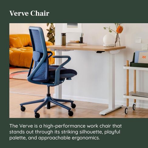 Branch Verve Chair - High Performance Executive Office Chair with Contoured Seat Back and Adjustable Lumbar Rest - High Density Foam Cushion with Aluminum Base - Up to 275 lbs - Wheat in Kuwait