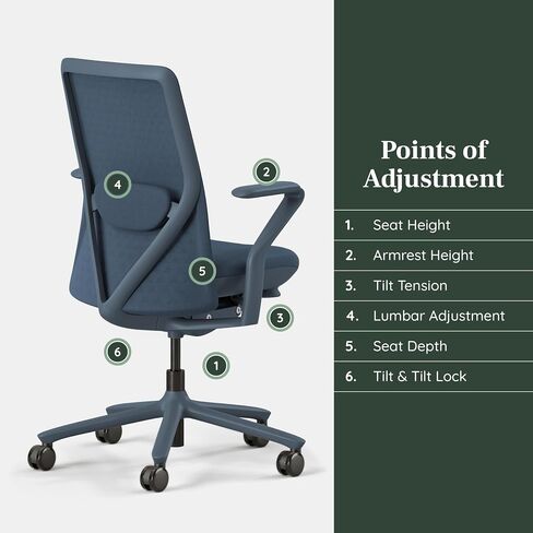 Branch Verve Chair - High Performance Executive Office Chair with Contoured Seat Back and Adjustable Lumbar Rest - High Density Foam Cushion with Aluminum Base - Up to 275 lbs - Wheat in Kuwait