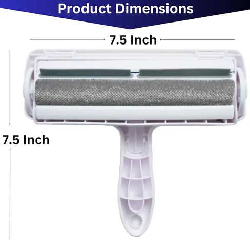 Roller Pet Hair Remover and Reusable Lint Roller - Cat and Dog Hair Remover for Furniture - Multi-Surface Fur Removal Tool - Remove and Dispose of Hair - Washable Lint Roller Easy to Use (Red) in Saudi Arabia