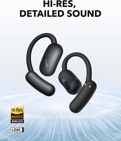 Soundcore AeroFit 2 by Anker, Open-Ear Headphones, Adjustable Ear Hooks, Snug Fit, Rich Bass, Hi-Res Wireless Audio, 42H Play, Bluetooth 5.4, Wireless Charging, IP55, AI Clear Calls, Open-Ear Earbuds in Saudi Arabia