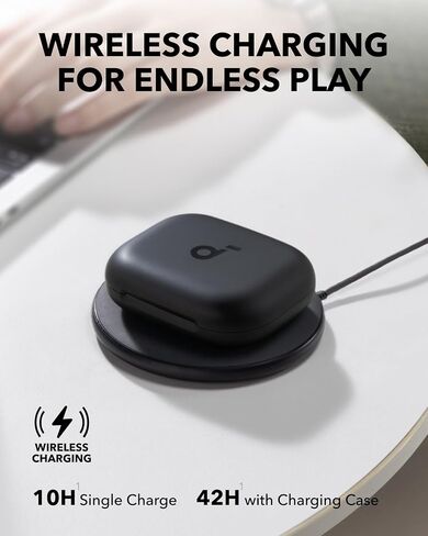 Soundcore AeroFit 2 by Anker, Open-Ear Headphones, Adjustable Ear Hooks, Snug Fit, Rich Bass, Hi-Res Wireless Audio, 42H Play, Bluetooth 5.4, Wireless Charging, IP55, AI Clear Calls, Open-Ear Earbuds in Saudi Arabia