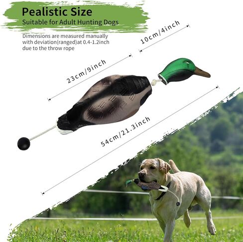 لعبة البطة من Heuyrao لتدريب الكلاب على صيد الطيور المائية، لعبة البطة الرغوية التفاعلية للكلاب، تحاكي ألعاب البطة الميتة الممتصة للصدمات مناسبة للجراء أو كلاب الصيد البالغة in Kuwait