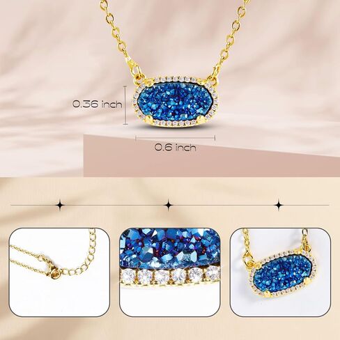 قلادة دروزي، سلسلة أنيقة للنساء، مطلية بالذهب عيار 14 قيراط (وردي) in Kuwait