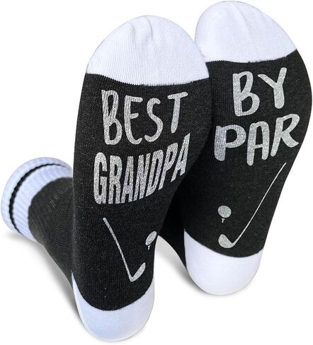 Best Uncle Golf Socks, Best Uncle By Par, Gift for Uncle, Novelty Gift for Thanksgiving Christmas Birthday, 1 Pair-18 in Saudi Arabia