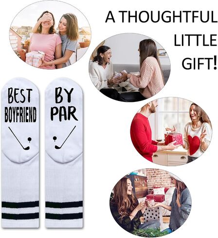 Best Uncle Golf Socks, Best Uncle By Par, Gift for Uncle, Novelty Gift for Thanksgiving Christmas Birthday, 1 Pair-18 in Saudi Arabia