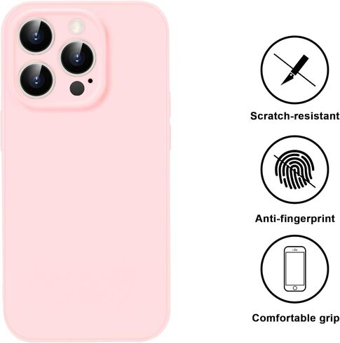 متوافق مع حافظة iPhone 13 Pro Max مقاس 6.7 بوصات، عدسة كاميرا جديدة مطورة مقاومة للصدمات من الدرجة العسكرية توفر حماية كاملة للجسم للرجال والنساء (وردي فاتح) in Saudi Arabia