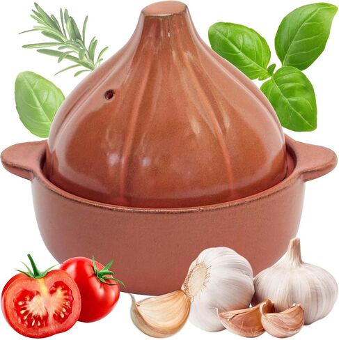 45-Second Ceramic Microwave Egg Maker, Fast Omelet Maker, Garlic Roaster for Delicious Breakfast, Garlic Keeper with Lid, Garlic Cooker, Garlic Baker, Egg on a Bagel Maker Pot in Saudi Arabia