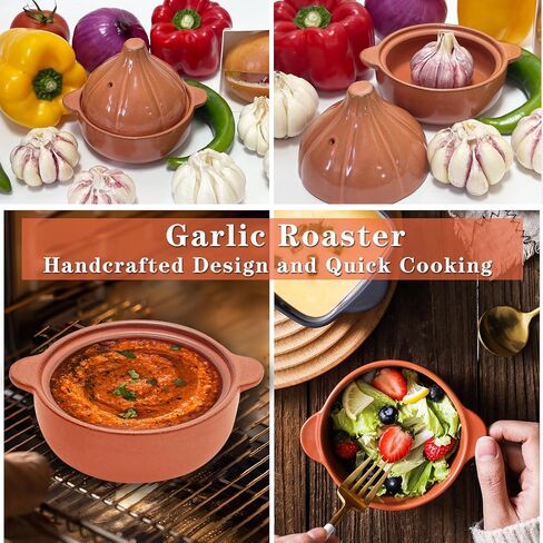 45-Second Ceramic Microwave Egg Maker, Fast Omelet Maker, Garlic Roaster for Delicious Breakfast, Garlic Keeper with Lid, Garlic Cooker, Garlic Baker, Egg on a Bagel Maker Pot in Saudi Arabia