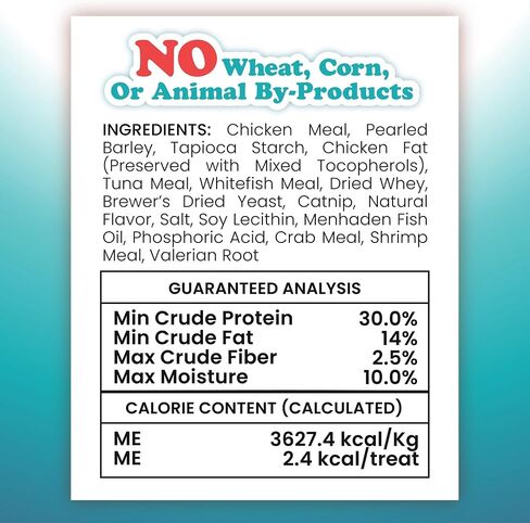 Meowijuana | Crunchie Munchie Catnip Treats | Seafood Medley | Made with Organic Catnip | Produced in The USA |Feline and Cat Lover Approved in Saudi Arabia