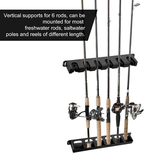2 Pairs Fishing Rod Holders Vertical Rod Rack, Fishing Pole Holders for Garage, Wall, Ceiling Rod Stand in Saudi Arabia