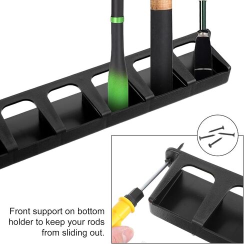 2 Pairs Fishing Rod Holders Vertical Rod Rack, Fishing Pole Holders for Garage, Wall, Ceiling Rod Stand in Saudi Arabia