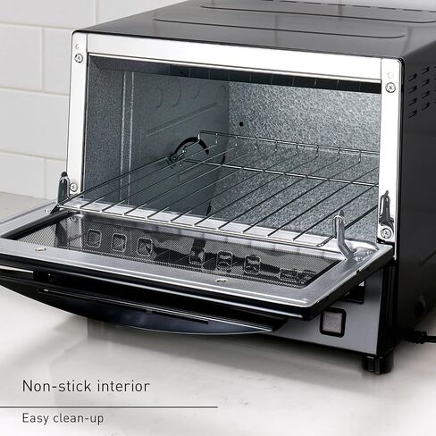 Panasonic FlashXpress Toaster Oven with Double Infrared Heating, 6 Auto Cook Options and Dial Temperature Control, 4-Slice Small Toaster Oven, 1300 Watts, PFAS-free - NB-G200P (Stainless Steel) in Saudi Arabia