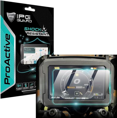 IPG ProActive Made for Harley 2014-2018 BOOM! BOX 6.5GT GPS Display 9H Hardness Screen Protector Nano Ceramic Film Ultra Responsive Clarity Anti Scratch for BoomBox in Saudi Arabia