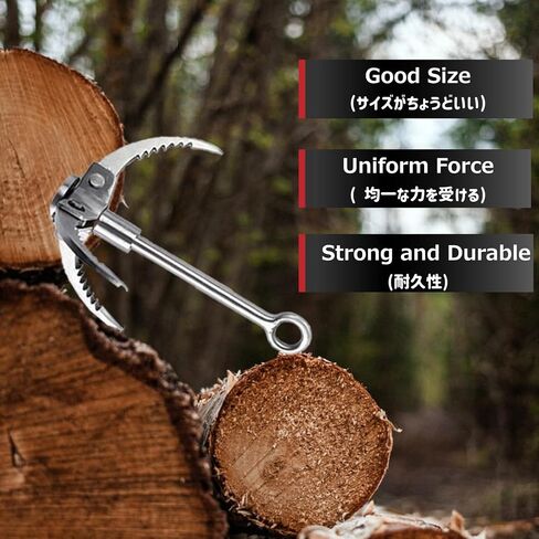 Azarxis Grappling Hook Stainless Steel Gravity Claw Carabiner 771 881 LBS Load Capacity for Outdoor Survival Retrieval Climbing Fishing Aquatic Anchor Hook in Kuwait