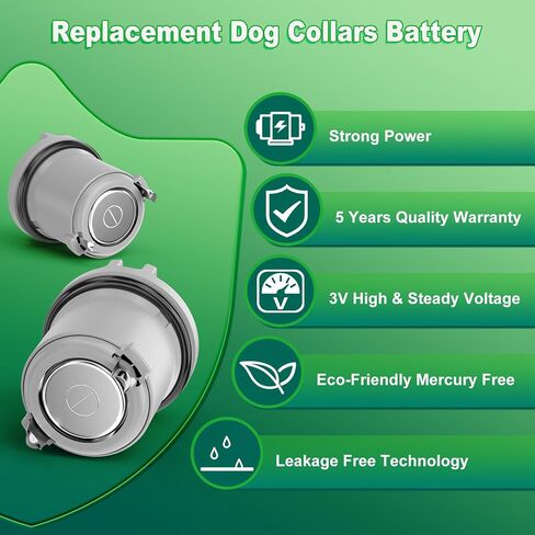 Dog Collar Batteries for R21 R22 R51 and Microlite Collar Battery,2 Packs Lasting Replacement Pet Batteries, High Capacity Compatible with Invisible Fence Receiver Collar 3V Batteries-Gray in Saudi Arabia