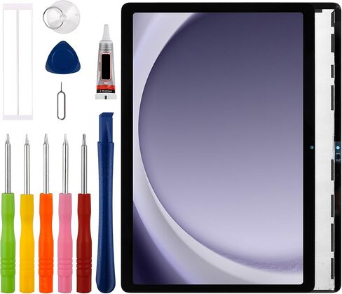 مجموعة محول رقمي لشاشة LCD Duotipa بديلة لجهاز Galaxy Tab A9+ SM-X210 SM-X215 SM-X216B مع مجموعة أدوات الإصلاح الفنية - أسود. in Saudi Arabia