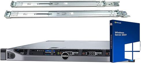 خادم Dell PowerEdge R630 مزود بمجموعة السكك الحديدية، 2 x E5-2660 v3، 256 جيجابايت، 15.36 تيرابايت SSD، Windows Server 2019 (متجدد) in Saudi Arabia