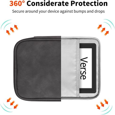 Universal Sleeve Bag for 7-8 inch Tablet Fire HD 8/Fire HD 8 Plus Compatible iPad Mini (6th Gen) 8.3" 2021, iPad Mini 5/4/3/2/1, Tab A8, 7"-8" inch Android Tablet Sleeve Case -Grey in Saudi Arabia