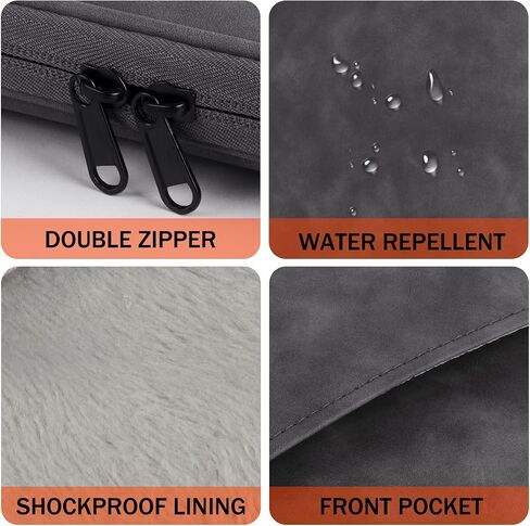 Universal Sleeve Bag for 7-8 inch Tablet Fire HD 8/Fire HD 8 Plus Compatible iPad Mini (6th Gen) 8.3" 2021, iPad Mini 5/4/3/2/1, Tab A8, 7"-8" inch Android Tablet Sleeve Case -Grey in Saudi Arabia