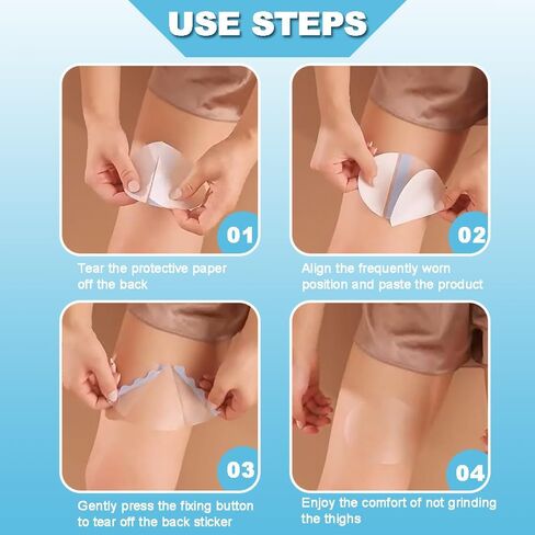 12 pcs Thigh Friction Pad - Thigh Chafing Prevention - Disposable Thigh Chafing Prevention - Helps Prevent abrasions in Women's Thigh in Saudi Arabia