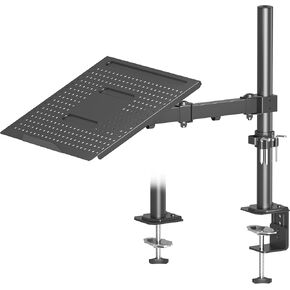 Redbat Laptop Arm for Laptop/Notebook up to 16 inch, Height Adjustable Laptop Arm for Desk Weight up to 17.6 lbs, Laptop Mount with 2 Mounting Options, VESA 75/100 for Monitor 13-32 inch, Black