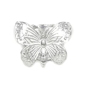 Pewter Butterfly Scarf Pin - Magnetic Back Closure No holes in Clothes - Gift Packaged Included - Small Gift for Friends, Teachers, Coworkers - Handcrafted in USA