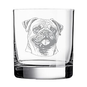 Bichon Frise Themed Glass - Bichon Frise Whiskey Glass - 10.5oz Rocks Glass - Great Gift Idea for Bichon Frise Lover