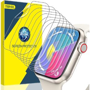 YMHML [ 8 Pack Compatible for Apple Watch Series 10 42mm Screen Protector, [Upgrade Flexible Film] Soft HD Clear Anti-Scratch Film for iWatch Accessories