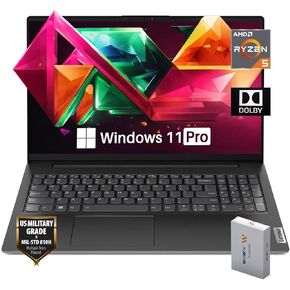 Lenovo 15.6 FHD Laptop, for Business & Student, Intel Core i3-1215U Processor, 36GB RAM, 1TB PCIe SSD, Ethernet Port, Win 11, Military-Grade Durability, Webcam, HDMI, Wi-Fi, w/WOWPC Bundle, Black