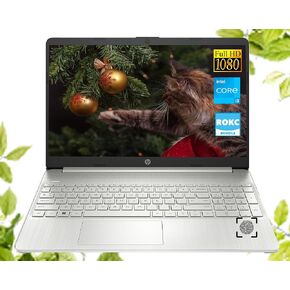 HP AI-Powered Laptop | 15'' FHD Computer | 32GB RAM | 1TB SSD&128GB Portable SSD | Intel 6-Core CPU | Webcam | USB-C | Wi-Fi | Bluetooth | Copilot Ready | Ultra Portable | Windows 11 Pro | RK Bundle