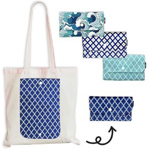 Large Foldable Eco-Friendly Tote Bag/Grocery Shopping/Travel –Handmade by Indigenous Mothers in Malaysia