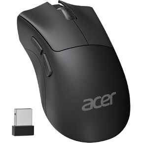 acer Wireless Mouse, 1200 DPI Computer Mouse Wireless with 2.4GHz USB A Receiver, 5 Buttons USB Mouse Compatible, PC, Laptop, Desktop (Black)