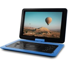 مشغل DVD محمول مقاس 14 بوصة للسيارة والسفر مع شاشة دوارة عالية الدقة 1280x800 وبطارية قابلة لإعادة الشحن وتشغيل USB/sd وسماعات رأس وجهاز تحكم عن بعد وحقيبة حمل، أرجواني in Kuwait