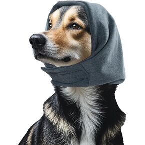 Rbenxia 1 Piece Dog Calming Hoodie Dog Cover Muffs Quiet Ears for Dogs No Shake Ear Wraps for Dogs Ear Dog Cover Ear Protection Warm Winter Ear Scarf for Dogs