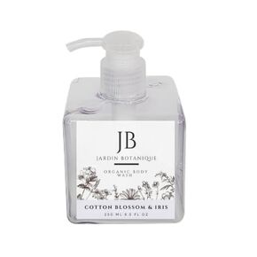 Cotton Blossom & Iris Organic Body Wash (8 oz Bottle)