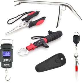 Fish Hook Remover Tool, Fishing Tools Kit, Fishing Pliers Fish Gripper Fish Hook Remover Digital Fishing Scale(Not Included Battery), Flying Fishing Tool Set, Fishing Equipment, Men's Fishing Gift